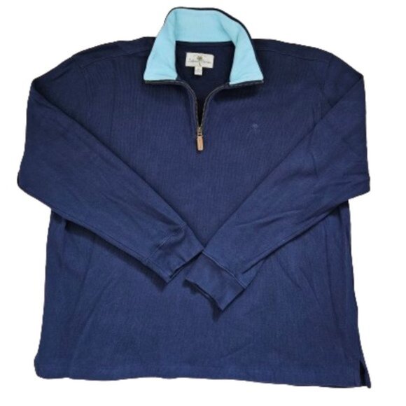 Island Shores Other - Island Shores Blue 1/4 Zip Pullover Sweater